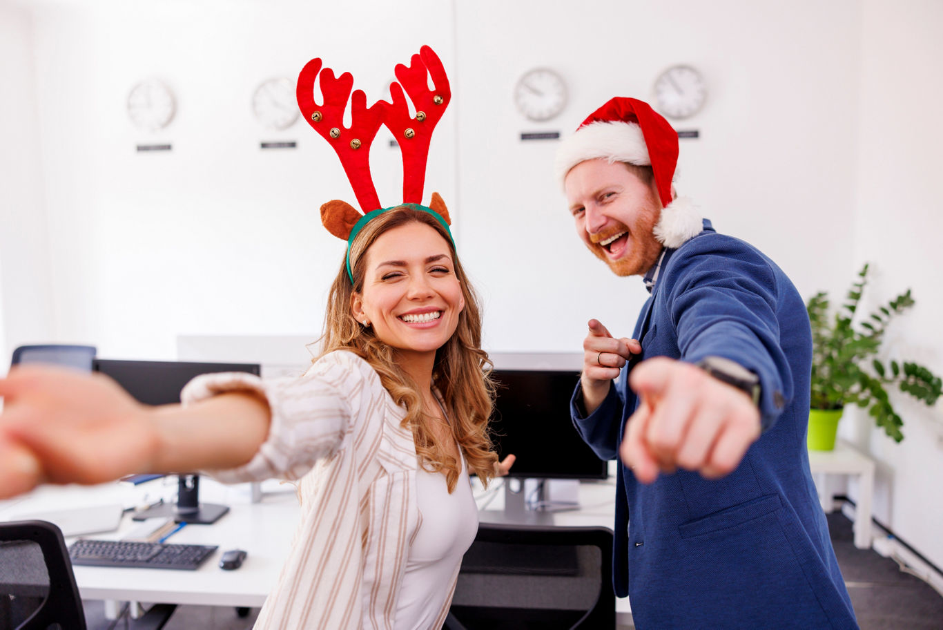 Office Workers Enjoying Christmas Party | Blog | Greystar